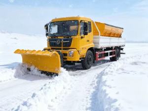 Used 4x2 4x4 Yellow <b>Snow</b> <b>Plow</b> Truck with Engine for Factory Sale - Product Image 4