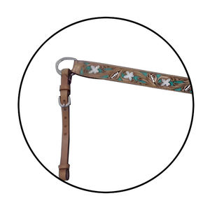 Confort et durabilité optimaux-Plastron de cheval en cuir de qualité supérieure de haute qualité avec sangles réglables - Product Image 2