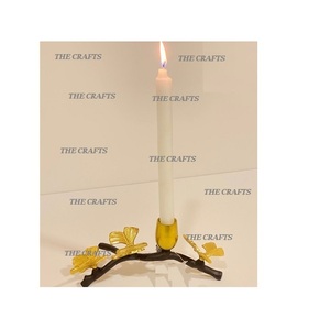 Bougeoir en aluminium et verre avec qualité exclusive Bougeoir rond pour fête de mariage - Product Image 4
