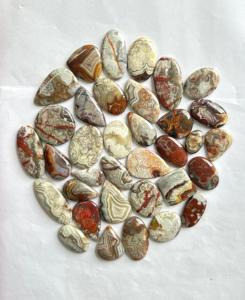 Cabujón de ágata de encaje loco Natural de alta calidad, piedras preciosas sueltas, pulido suave, precio al por mayor, ¡muchas piedras preciosas! - Product Image 2