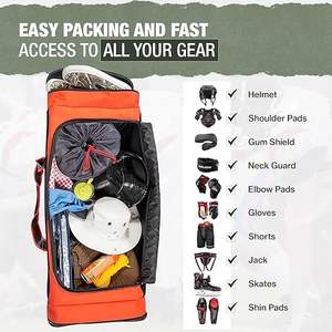 Sacs de hockey de haute qualité fabriqués par des professionnels Équipement de hockey sur glace Sacs de hockey de service OEM pour la vente en ligne - Product Image 5