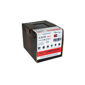 Vis à bois en acier inoxydable Mex-Complex A4 pour revêtement et construction 4,5x60mm - Product Image 5