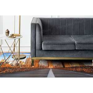 Alfombra de Lana Impresa en 3D con Vista del Puente de Brooklyn - Diseño Tradicional de Patchwork, Base de Látex Ecológica, Alfombra Goblen - Product Image 5