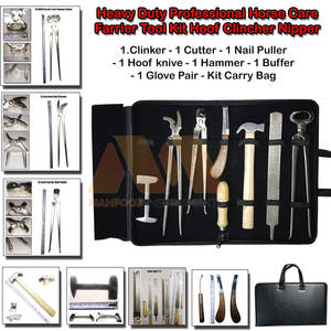 Kit de Herramientas de Herrador Duradero, Instrumentos Premium para el Cuidado de Cascos de Caballos para Profesionales, Kit de Herramientas de Herrador de Alta Calidad - Product Image 2
