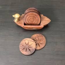 ชุดแผ่นรองแก้วไม้ไผ่ธรรมชาติ รูปทรงสี่เหลี่ยมผืนผ้า หัวใจ สี่เหลี่ยมจัตุรัส ทรงกลม สำหรับตกแต่งโต๊ะและบ้าน - Product Image 6