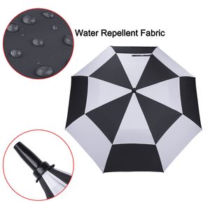 47/54/62/68 Inch 150cm Golf Oversize Extra <strong>Large</strong> Double Canopy <strong>Umbrella</strong> 8 Ribs <strong>Windproof</strong> and Waterproof - Product Image 5