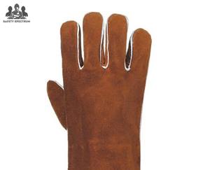 Premium High Quality Cowhide Split Leather Welding Gloves Sports Eco-Friendly Breathable Vintage <b>Spark</b> Resistant Personal - Product Image 4