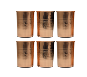 Premium Quality Pure Copper <b>Glass</b> Ideal for Water Drinking Ayurveda Healing and Elegant Home or Kitchen Use - Product Image 4
