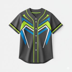 Proveedor de Uniformes de Béisbol OEM, Corte y Costura Personalizados, Impresión Digital, 100% Poliéster, Secado Rápido, Transpirable, Camisetas de Equipo con Cuello en V - Product Image 3