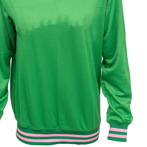Sweat-shirt à col côtelé unisexe oversize col ras du cou Sweat-shirt à capuche pour femme Respirant Durable manches longues Vert Sororité - Product Image 3