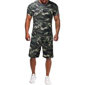 2025 personnalisé haute rue Style hommes Jogging Shorts ensemble nouvelle Collection d'été écologique grande taille à manches courtes deux pièces chaud - Product Image 1