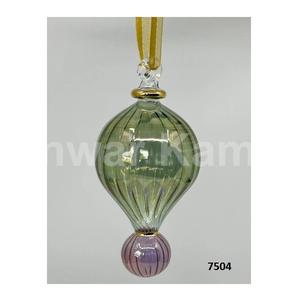 Gran lágrima de cristal egipcio soplado a mano Vintage cristal hecho a mano adorno decorativo árbol de Navidad adorno de Año Nuevo - Product Image 4