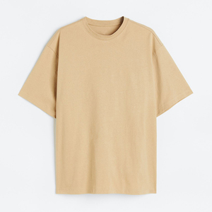 Camiseta de algodón 100% para hombre, ajuste holgado, estampado de alta calidad, precio bajo, bordado, camisetas con hombros caídos, ajuste suelto, Boxy - Product Image 5