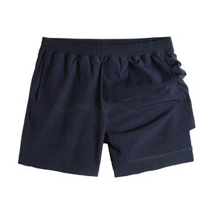 Pantalones Cortos Deportivos Ligeros de Lona Estilo Urbano, Color Sólido, Secado Rápido, Cierre Elástico en la Cintura, OEM, Venta al Por Mayor, El Mejor Diseño para Hombre - Product Image 1