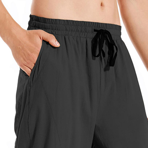Pantalon d'été en tissu tricoté avec poche pour hommes Pantalon de survêtement baggy en coton épais de haute qualité à taille élastique pour hommes - Product Image 3