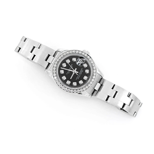 Luxury Fashion Moissanite Quartz Iced Out <b>Watch</b> with Date Function Stainless Steel <b>Case</b> and Glass Dial - Product Image 3