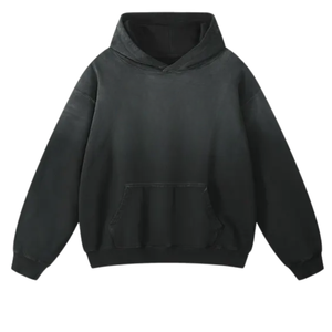 Sweat à capuche oversize vintage en molleton de coton biologique de haute qualité, personnalisé, lourd, gaufré, délavé à l'acide, pour femmes - Product Image 1