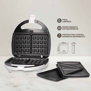Sandwichera doble Pipu 3 placas 750W 240V (GSC 400065001) - Product Image 4