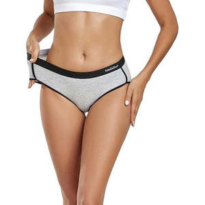 Ropa Interior de Algodón para Mujer, Estilo Hipster, Clásica, Tanga, Bragas Finas, Absorbentes, Antibacterianas, Transpirables, Talla XL - Product Image 4