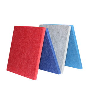 Pannello fonoassorbente decorativo in poliestere da parete 9mm 100% riciclare il pannello fonoassorbente in poliestere - Product Image 3