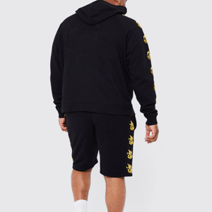 กางเกงขาสั้นกีฬาแฟชั่นผู้ชายคุณภาพสูง ผ้าฝ้ายฟลีซ 100% ระบายอากาศ แห้งเร็ว ทรงกระชับ สีพื้น ขายส่ง - Product Image 4