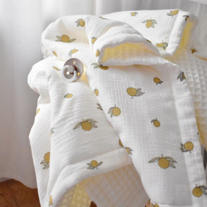 ผ้าห่มสำหรับเด็กทารกแรกเกิดผลิตจากผ้าฝ้ายเนื้อนุ่มระบายอากาศได้ดี - Product Image 2