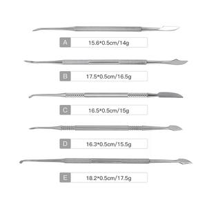 Juego de Herramientas para Modelar Cera Dental, 10 Piezas, Espátula de Acero Inoxidable, Cuchillo, Instrumentos de Modelado para Laboratorio Dental y Uso de Técnicos - Product Image 6