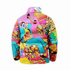 Veste matelassée unisexe à prix avantageux, OEM/ODM, logo personnalisé imprimé, veste confortable, résistante au vent - Product Image 1