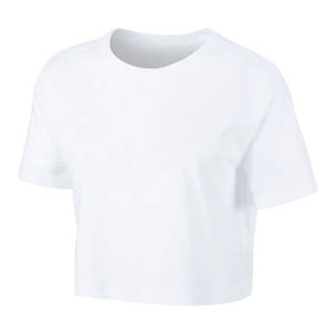 Algodón Poliéster Hecho Mujeres Crop Tops Camiseta Secado rápido Mejor precio Mujeres Crop Tops Camiseta para la venta - Product Image 5