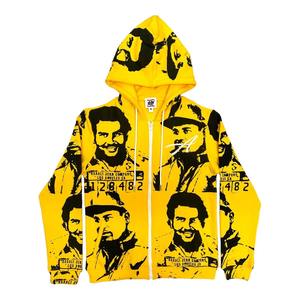 Wholesale <b>Black</b> Color Zipper <b>Hoodie</b> Custom Unisex Zipper Men Heavyweight Full <b>Zip</b> <b>up</b> Custom Screen printing Winter Hoodies Men - Product Image 5