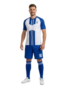 Unisex Short Sleeve Tracksuits Sets Lightweight Breathable Printed Sportswear Latest Design Outdoor Training Wear 100% <b>Polyester</b> - Product Image 1