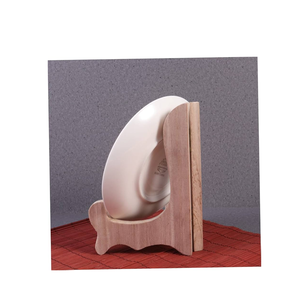 Support de séchage de plaque de bois organisateur assiettes à vaisselle présentoirs pour ustensiles de cuisine et restaurants - Product Image 4