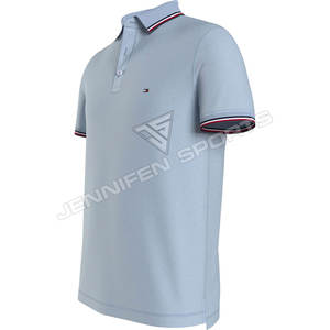 Camiseta de Verano para Hombre, Diseño Nuevo, Personalizada, de Alta Calidad, 100% Algodón, Cuello de Punto, Logotipo Personalizado, Etiqueta Interior en el Cuello - Product Image 2