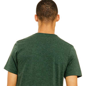 Heather Forest Unisex CVC T-Shirt - 52% Airlume Coton 48% Polyester, Manches Courtes, 4.2 oz - Product Image 6