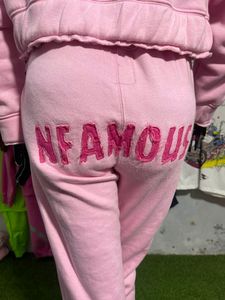 Conjunto de Sudadera con capucha de lana para mujer, Jersey de algodón Premium personalizado de fabricante de ropa, conjunto de Sudadera con capucha y serigrafía de peso pesado de alta calidad - Product Image 4