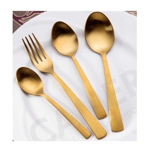 Juego de cubiertos de acero inoxidable al por mayor de 5 cubiertos ecológicos para restaurante con cucharas para restaurantes - Product Image 2