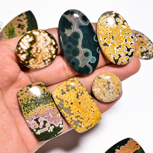 Venta al por mayor de piedras preciosas de jaspe natural del océano hermoso cabujón suelto en tamaños de forma mixta para hacer - Product Image 1
