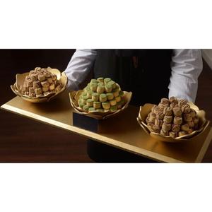 Nouvel arrivage de bol de service en chocolat au design moderne pour mariage bol en métal doré de qualité supérieure pour les fournitures de l'hôtel et du restaurant - Product Image 1