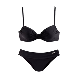 Ensemble de bikini tendance pour femmes, maillot de bain deux pièces, personnalisé, sexy, noir, séchage rapide, écologique, marque privée, vente en gros, nouvelle arrivée - Product Image 2