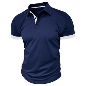 Polo de manga corta para hombre de alta calidad, novedad de verano, bordado de color sólido, Polo informal de negocios para hombre - Product Image 2