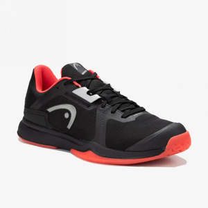 Spring Team 3.5 Athletic Sneakers Head Tennis Shoes in Black/<b>Red</b> with Breathable Mesh & Genuine Leather Lining EVA/Rubber Insole - Product Image 1