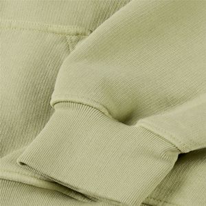 Sudadera con capucha de gran tamaño con cuello en V para mujer, suéter de lana de manga larga, traje de otoño cómodo informal hecho de algodón 2024 - Product Image 3