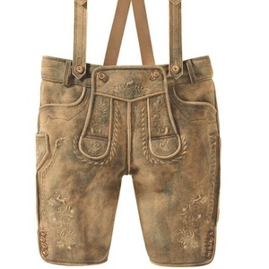Lederhosen bávaros de Oktoberfest para mujer, de cuero Knurz, ligeros y bordados. - Product Image 3