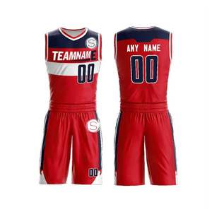 100% Polyester Réversible Basketball Jersey Respirant Formation Basketball Uniforme Protection Solaire Vêtements - Product Image 5