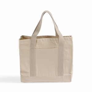 กระเป๋าชายหาดผ้าทวิลพร้อมซับในผ้าแคนวาส - Product Image 4