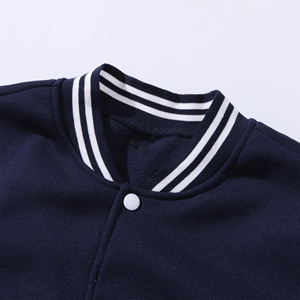 Veste brodée en gros Veste décontractée en laine à usage régulier pour homme Patchwork CollegeBaseballjacket pour hommes - Product Image 3