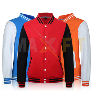 เสื้อแจ็กเก็ตบอมเบอร์ทีมเบสบอล unisex สำหรับฤดูหนาวของผู้ชายเสื้อแจ็คเก็ตดีไซน์ตัวหนังสือสำหรับมหาลัยใหม่มีกระดุมผ้าแคนวาสสำหรับ Maxfit - Product Image 2