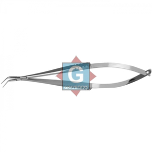 Fórceps de implantación de lentes oftálmicas manuales de alta calidad, rocas grises, abrazadera de acero inoxidable, base de instrumento quirúrgico - Product Image 3
