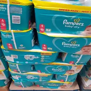 Germany Baby Pampers | Pampers Premium Protection | Pampers Diapers, Soft and Absorbent, Size 3, 136