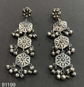 Egypt Turkish Classic Antique Women's Round Alloy Long <b>Chain</b> Tassel Jhumka <b>Earrings</b> Indian Dangle Drop <b>Earrings</b> - Product Image 4